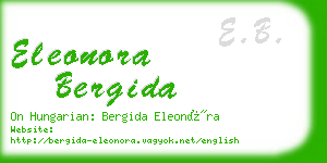 eleonora bergida business card